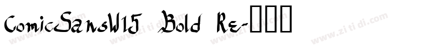 ComicSansW15 Bold Re字体转换